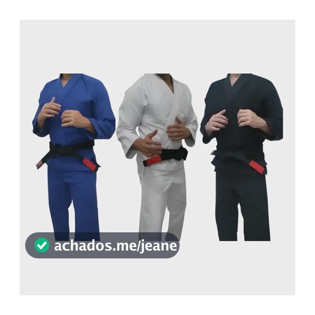 Kimono Jiujitsu C/ Faixa Branca Trançado Adulto