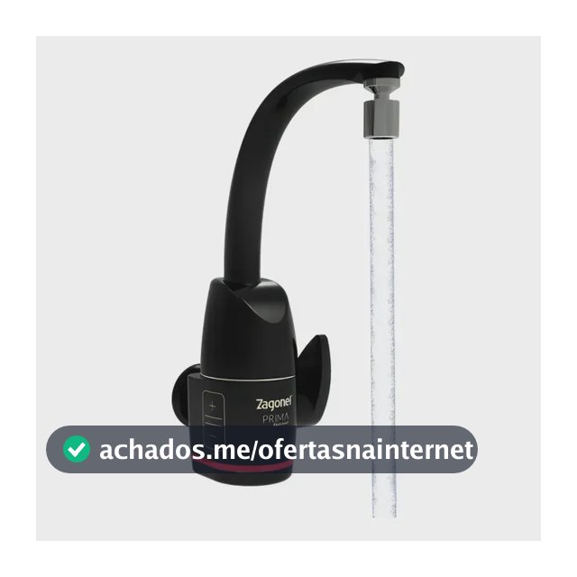 Torneira Eletrônica Zagonel Prima Touch Preta 5500W Parede/Bancada