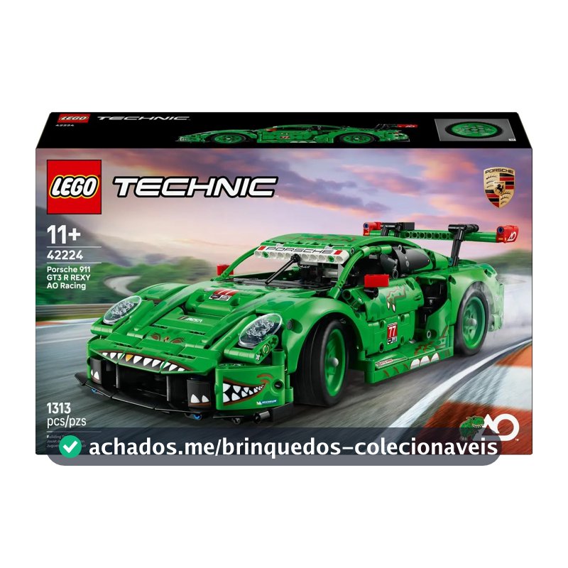 Carro técnico LEGO® Porsche 911 Gt3 R Rexy Ao Racing 42224