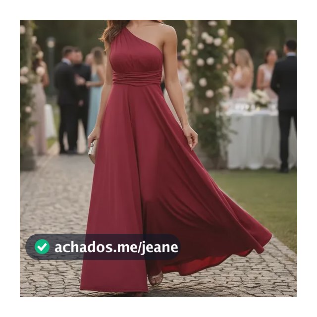 Vestido Longo Festa Madrinha Convidada Sem Brilho Ombro Só