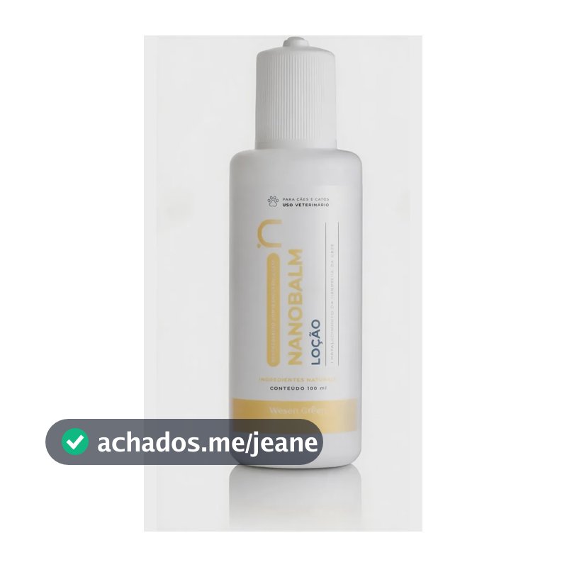 Nanobalm 100ml Restauração Da Pele Wesen Green P Cães