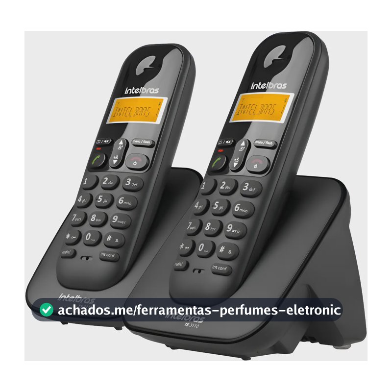 Telefone sem Fio Digital Intelbras com Ramal TS3112