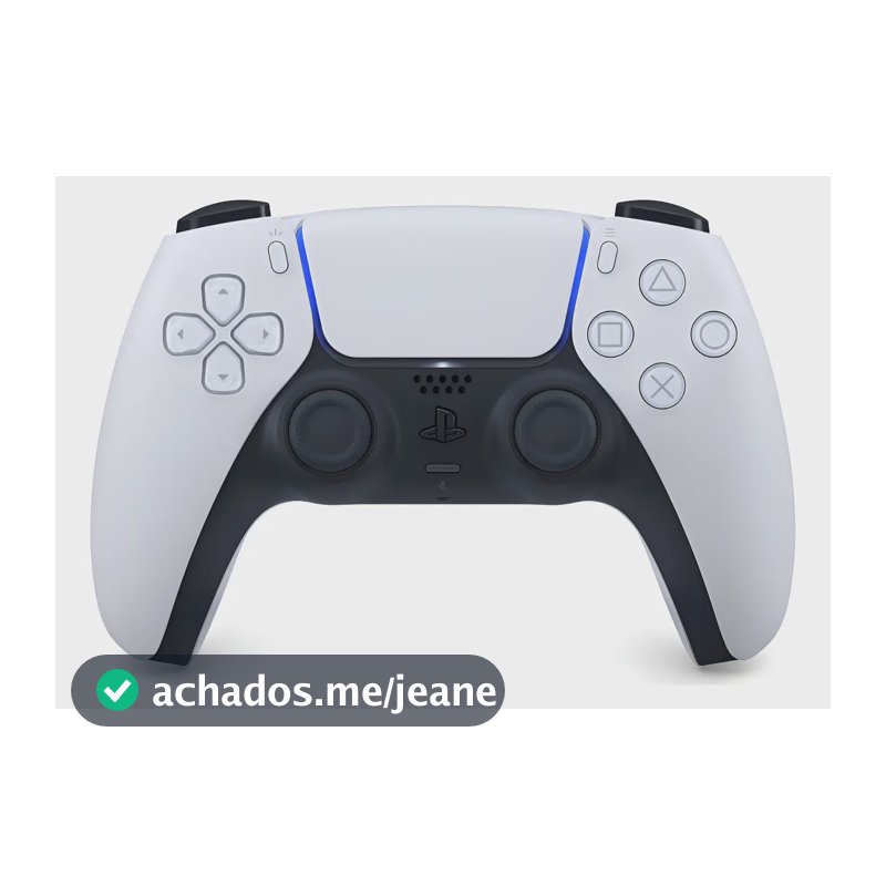 Controle Joystick Sem Fio Sony Playstation Dualsense Branco Branco