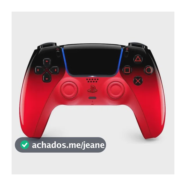 Controle Sem Fio Sony Dualsense Hyperpop, Ps5, Techno Red Vermelho