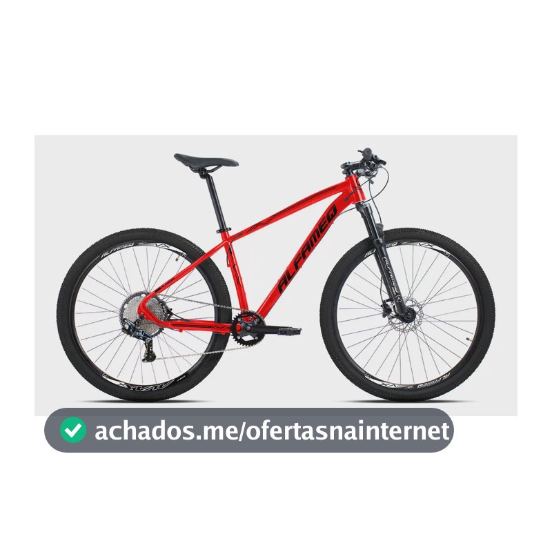 Bicicleta Aro 29 Alfameq Vx 12v Freio A Disco Hidráulico Cor Vermelho/preto Tamanho Do Quadro 17
