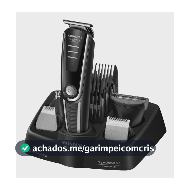Aparador De Pelos Supergroom-10 Mondial Bivolt Bg-10