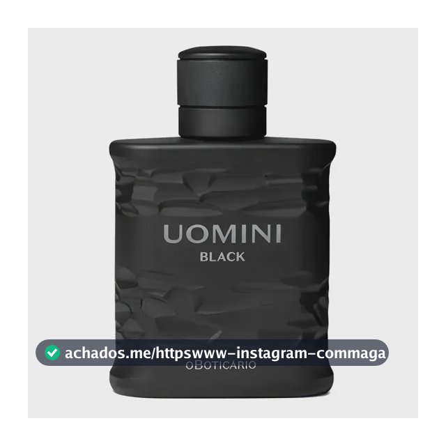 Uomini Black Desodorante Colônia O Boticário - 100ml