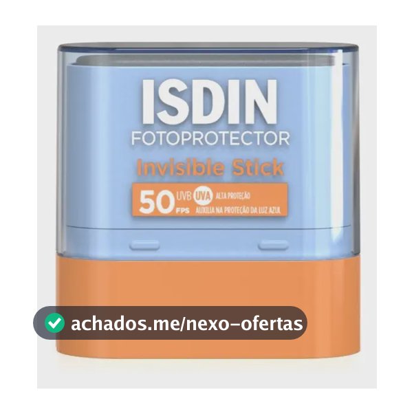 ISDIN Protetor Solar Facial em bastão Invisible Stick FPS 50 - 10g
