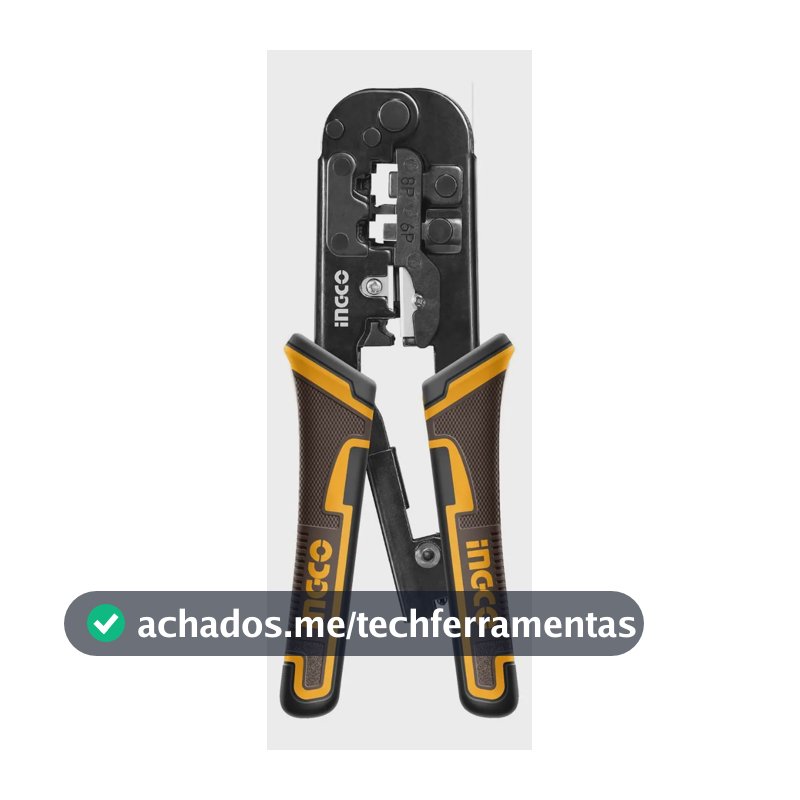 Alicate Crimpar Rj45 Rj11 Rj12 Com Catraca Ingco