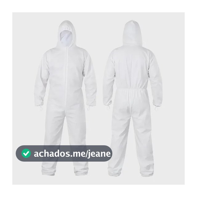 Macacão Tyvek Kalipso Com Zíper - Proteção Longa Epi