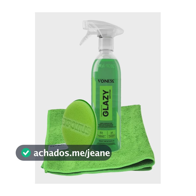 Glazy Anti Fog 500ml Anti Embaçante Vonixx Toalha Expolitus