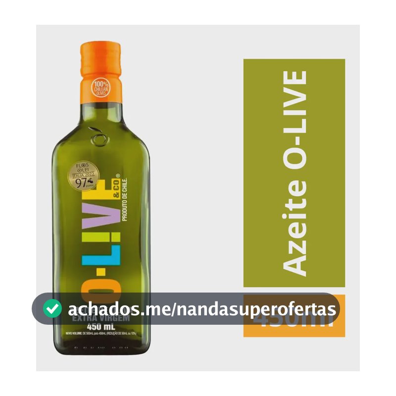 Azeite de Oliva Extra Virgem O-live & Co 450ml