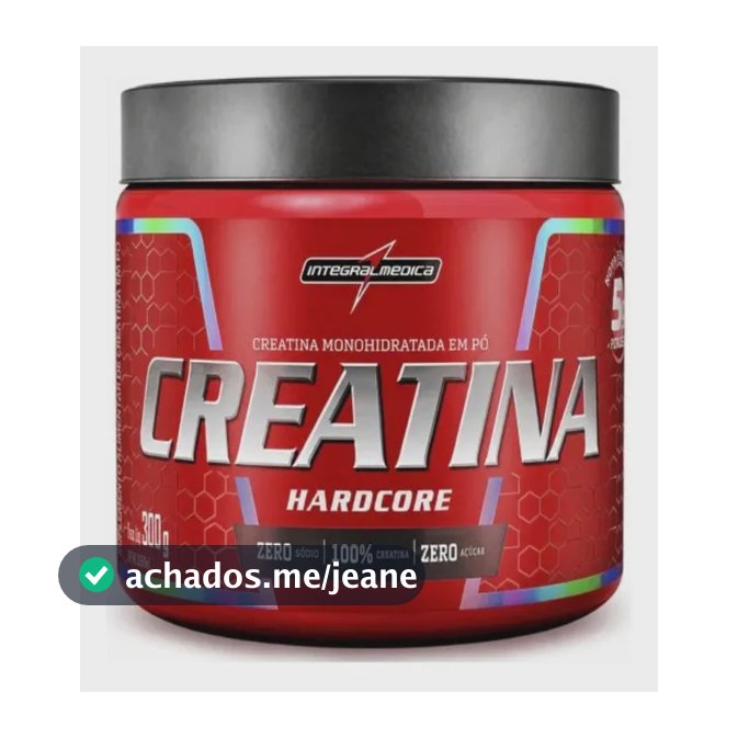 Creatina Integralmédica Hardcore Pote 300g Sem Sabor