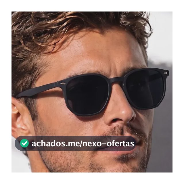 Óculos De Sol Escuro Masculino Unissex Tendencia Premium Armação Preta/ Lente Preta (oculos Preto Masculino)