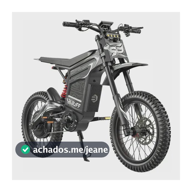 Moto Elétrica Off-road Gt600 - Potência De 7500w Pico 80km/h Preto
