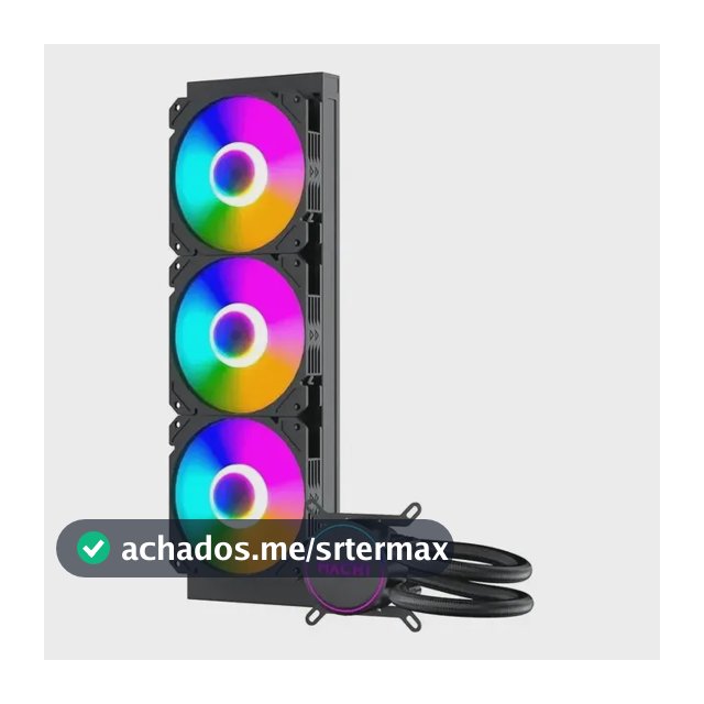 Water Cooler Mach1 Logic, Rgb, 360mm, Amd E Intel, Preto Preto