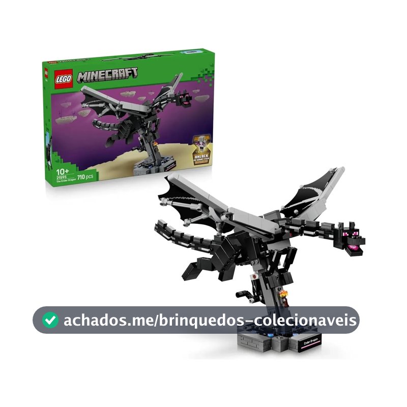 Blocos de montar LegoMinecraft 21595 710 peças em caixa