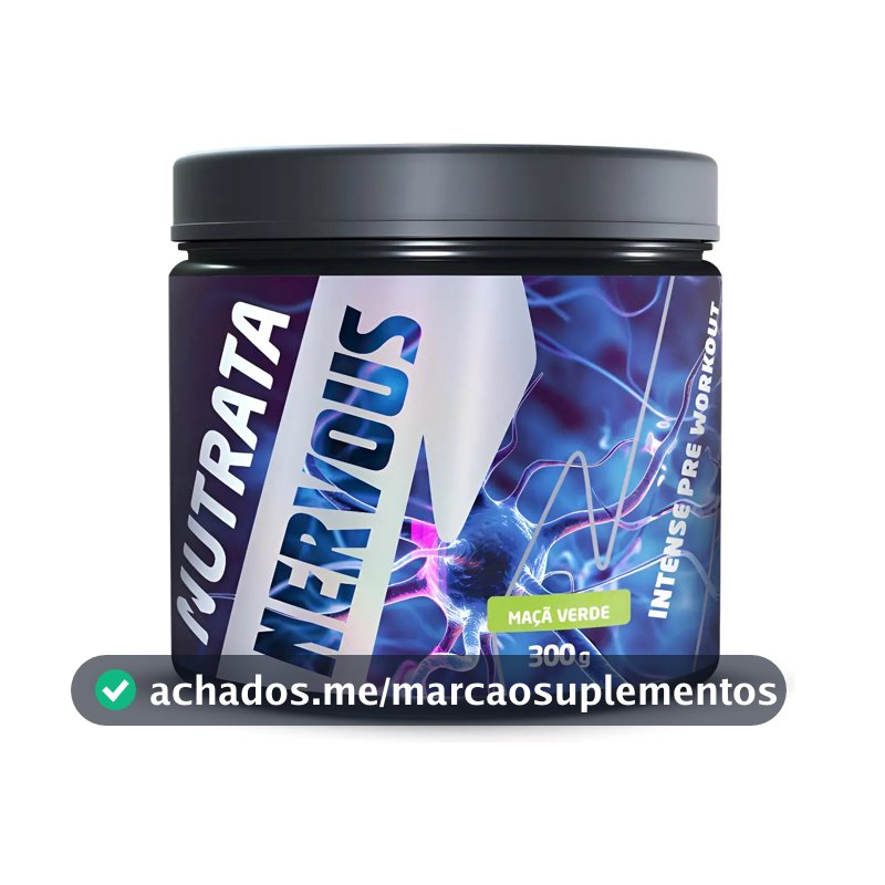 Pré Treino Nervous Sabor Maçã Verde - Nutrata 300g