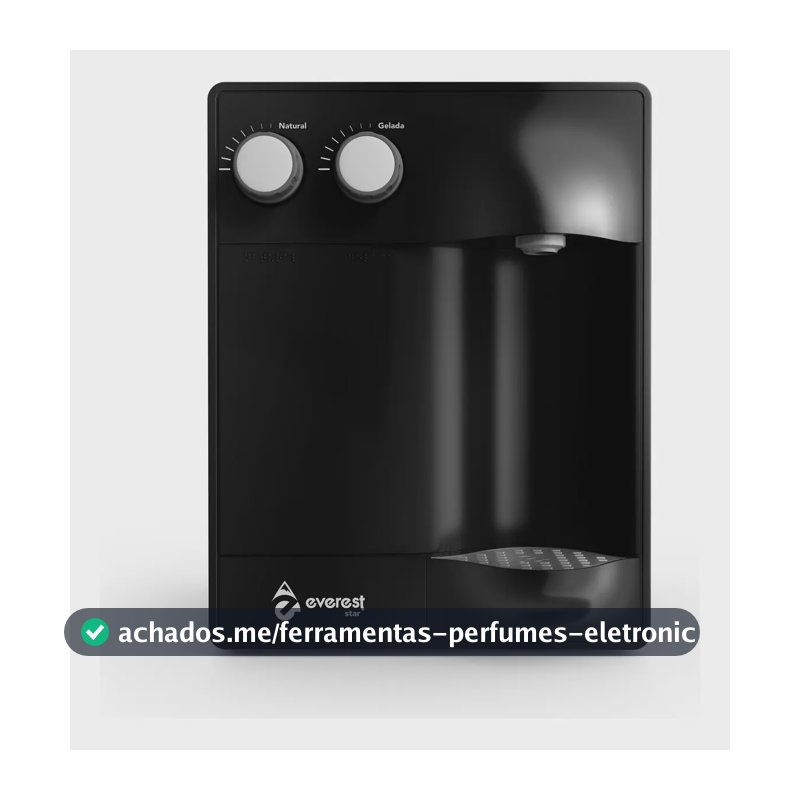 Purificador Everest Star Preto Água Gelada Por Compressor