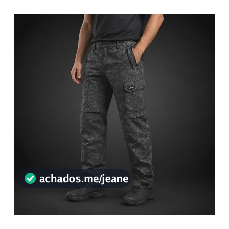 Calça Mtk Tática Vira Bermuda Amazon Pesca Cores Fretegratis Dark 42