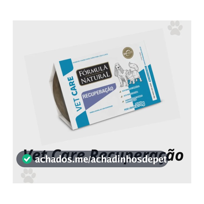Formula Natural Vet Care Recuperação Roy Cães E Gatos 270g