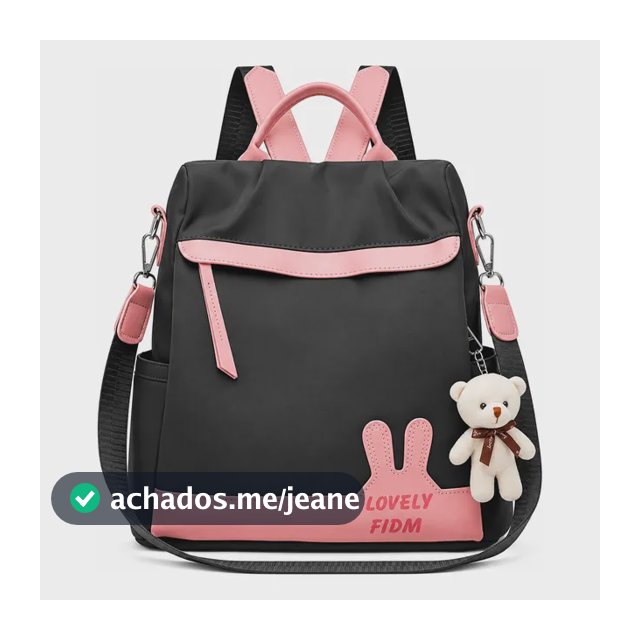 Bolsa Mochila Feminina Tiracolo Estilosa Trabalho Lançamento