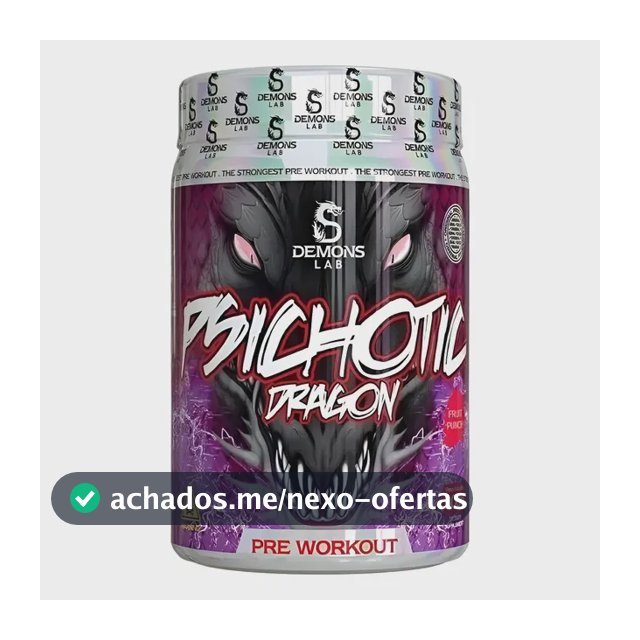 Pre Treino Psichotic Dragon Fruit Punch 300g - Demons Lab Suco De Frutas