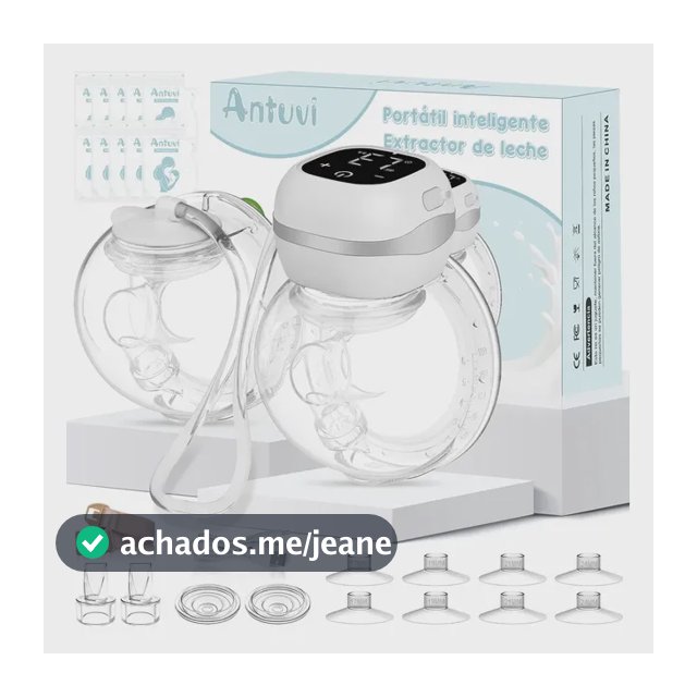 Bomba De Tirar Leite Materno Portátil Elétricas Antuvi Vestível Mãos Livres De Cabeça Dupla 17-24mm Flanges 180 ml