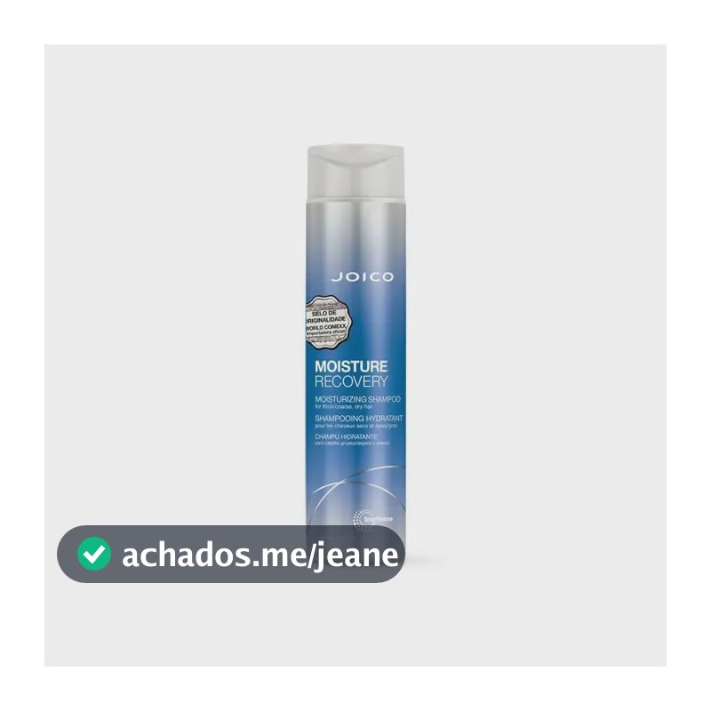 Shampoo Joico Moisture Recovery Azul 300ml Original