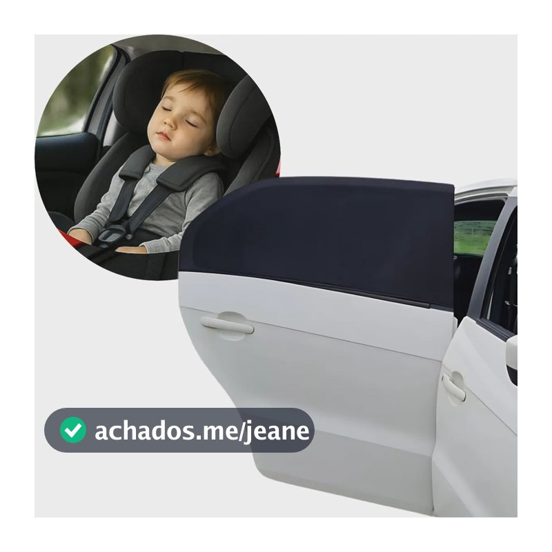 Capa Tapa Sol Automotivo Proteção Vidro Lateral Janela Bebê