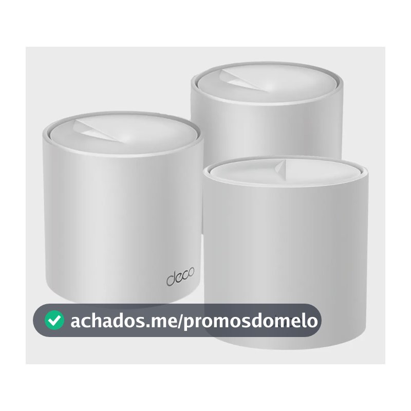 TP-Link Deco X10(3-pack) Roteador Mesh Wifi6 AX1500 Cobre até 520m²