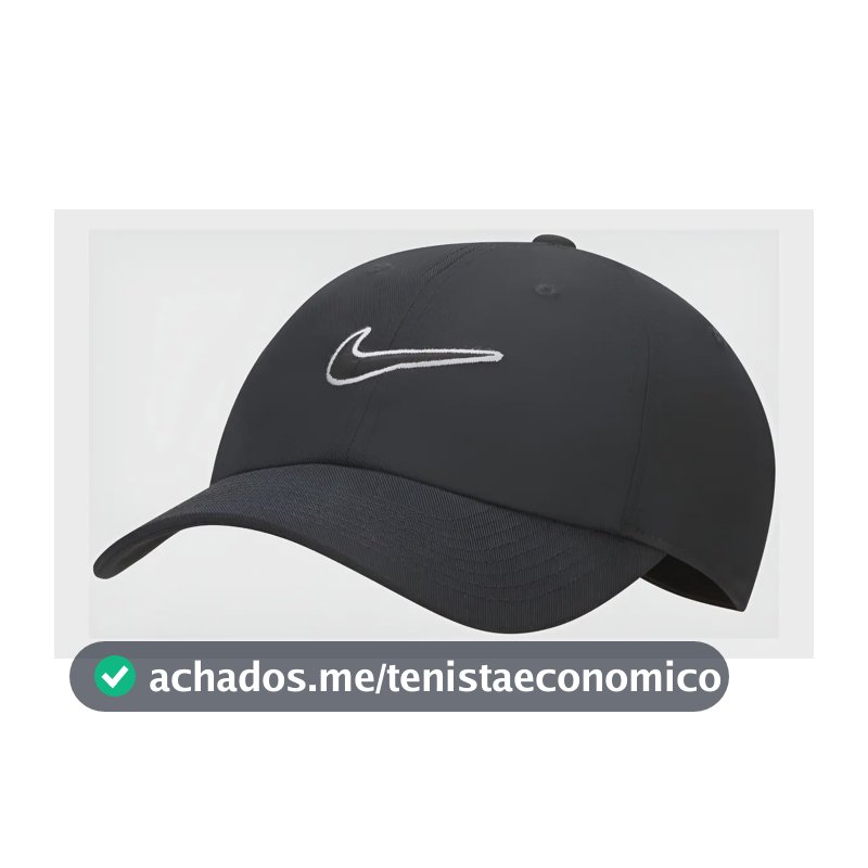 Boné Nike Club Swoosh Unissex Cor Preto Tamanho G/gg