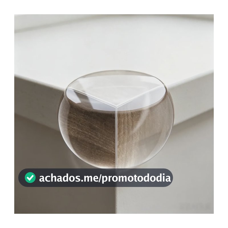 20 Unidades Protetor Quina De Mesa Em Silicone Com Adesivo Transparente