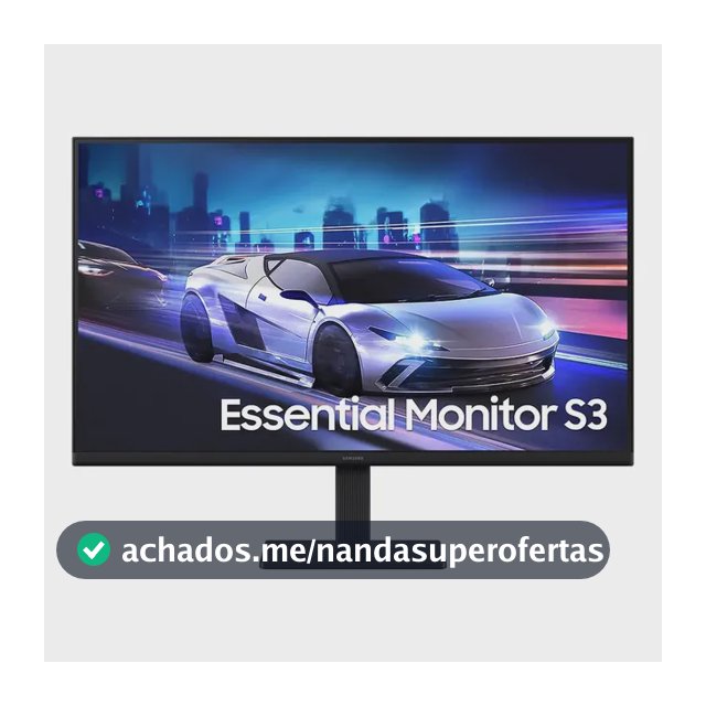 Monitor Gamer Samsung 27" FHD,120 Hz, HDMI, Preto, S3