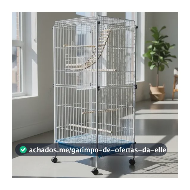 Viveiro Calopsita - Papagaio - Ringneck Com Escadinha Brinde