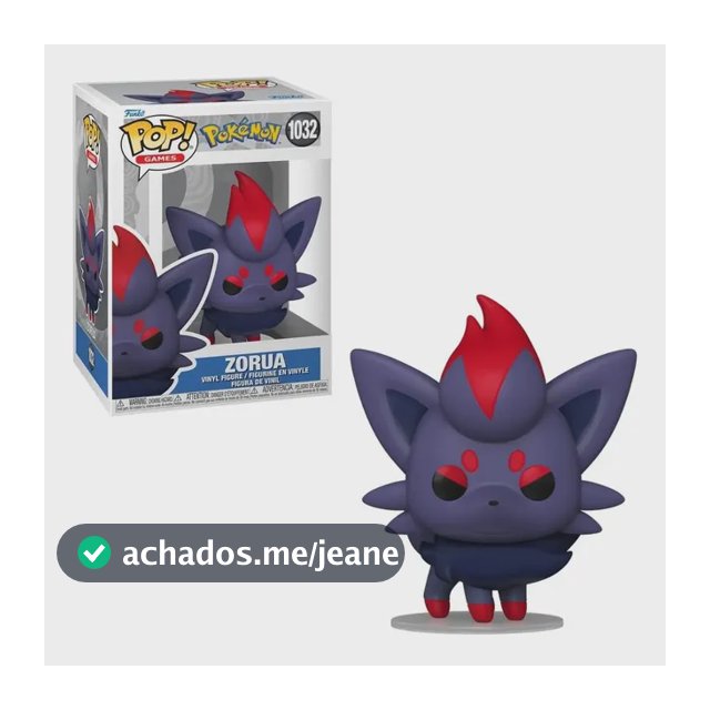 Boneco Funko Pop Pokémon Zorua 1032