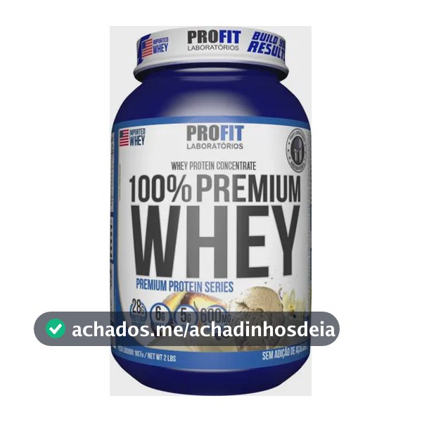 100% Whey Premium - 907g Baunilha - Profit