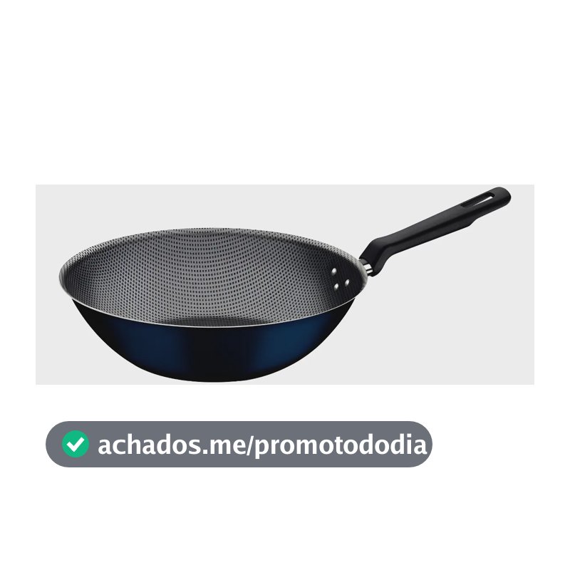 Frigideira Wok Grande Antiaderente Tramontina Funda Cozinha Cor Azul