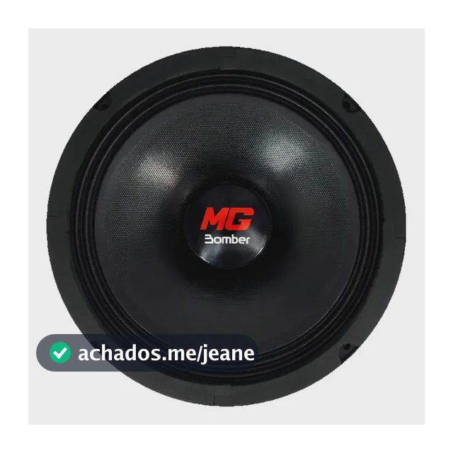 Médio Grave Bomber Copper Ring 8 Pol Woofer 500w Rms 8 Ohms Cor Preto
