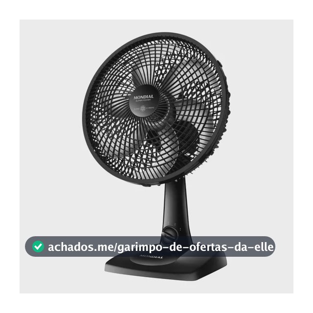 Ventilador de Mesa 30cm Super Power Mondial 60W VSP-30-B