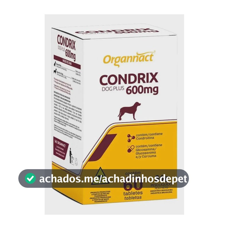 Condrix Dog Plus 600mg (36g) - Organnact Com 60 Comp