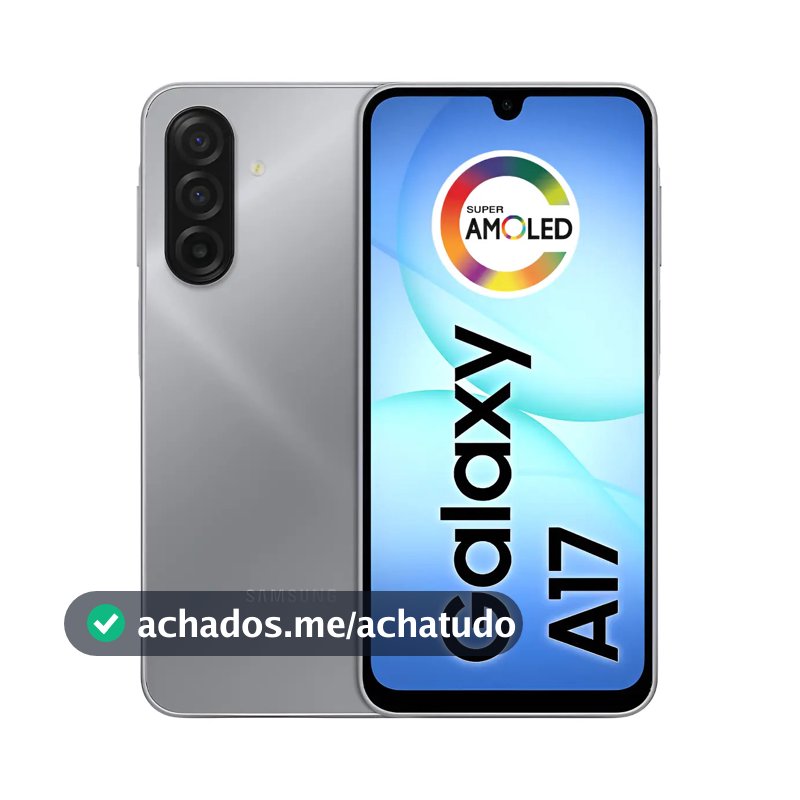 Celular Samsung Galaxy A17 Com Ia, 256gb, 8gb Ram, Câm De 50mp, Tela De 6.7 , Nfc, Ip54 - Cinza