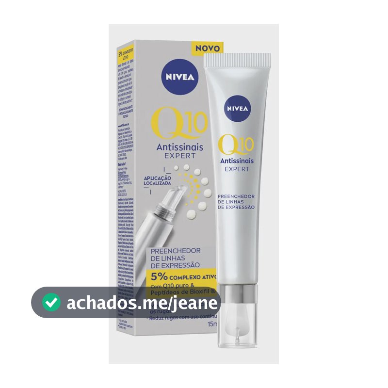 NIVEA Preenchedor de Linhas Q10 Expert Antissinais 15ml, Melhora e Reduz Rugas, Aparência mais Jovem, Cuidado Facial