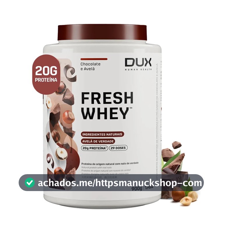 Whey protein Dux Nutrition FreshWhey em pó sabor Chocolate belga e avelã x 900g