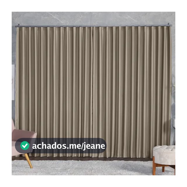 Cortina  Blackout Tecido 4,00x2,80 Trilho Suisso