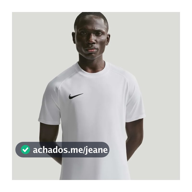 Camisa Dri-fit Nike Park Masculina Branco/preto G