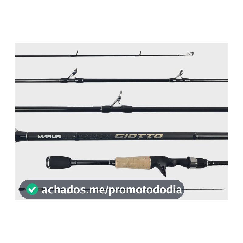 Vara Carretilha Giotto Maruri 1,73m C-581l 6-12lb Inteiriça Cor Preto
