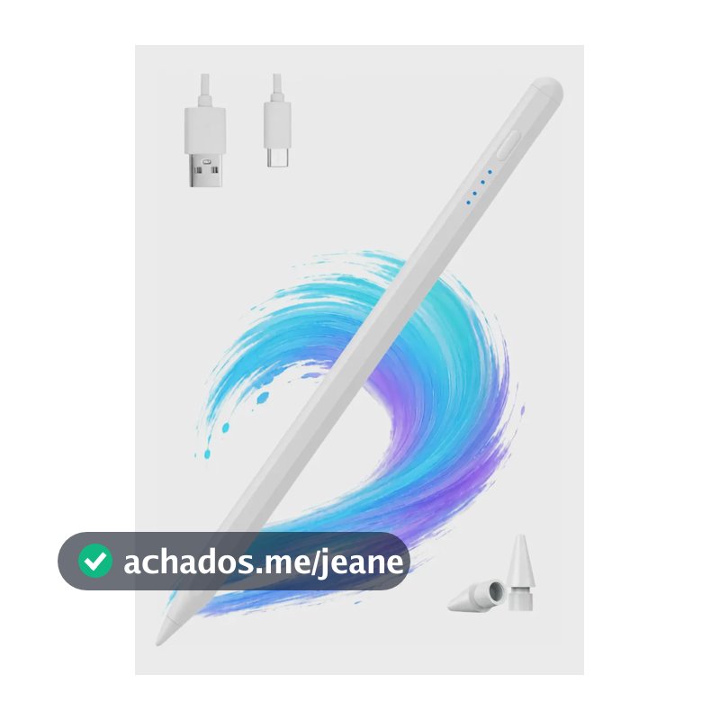 Caneta Pencil Para iPad 6ª 7ª 8ª 9ª 10ª 11ª Geração A16 Air Pro Mini, Palm Rejection, Magnética, Sensor De Inclinação E Ponta Fina