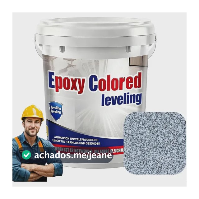 Pintura De Piso De Epóxi, Pintura De Piso De Areia Colorida  Seasame Grey 0.5kg