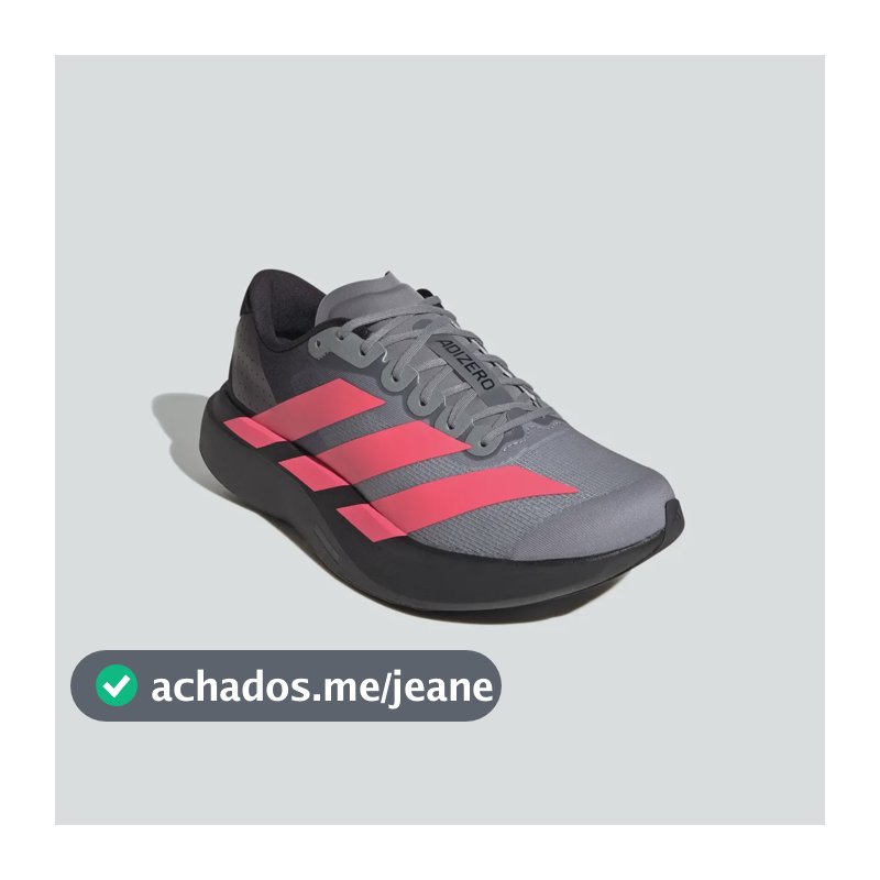Tenis Corrida adidas Adizero Evo Sl Esportivo Performance Cinza/preto/vermelho 40 Br
